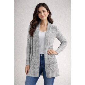 Snails Cinnamon Women's Sz XS Super Soft Knitted Open Front Cardigan Sweater